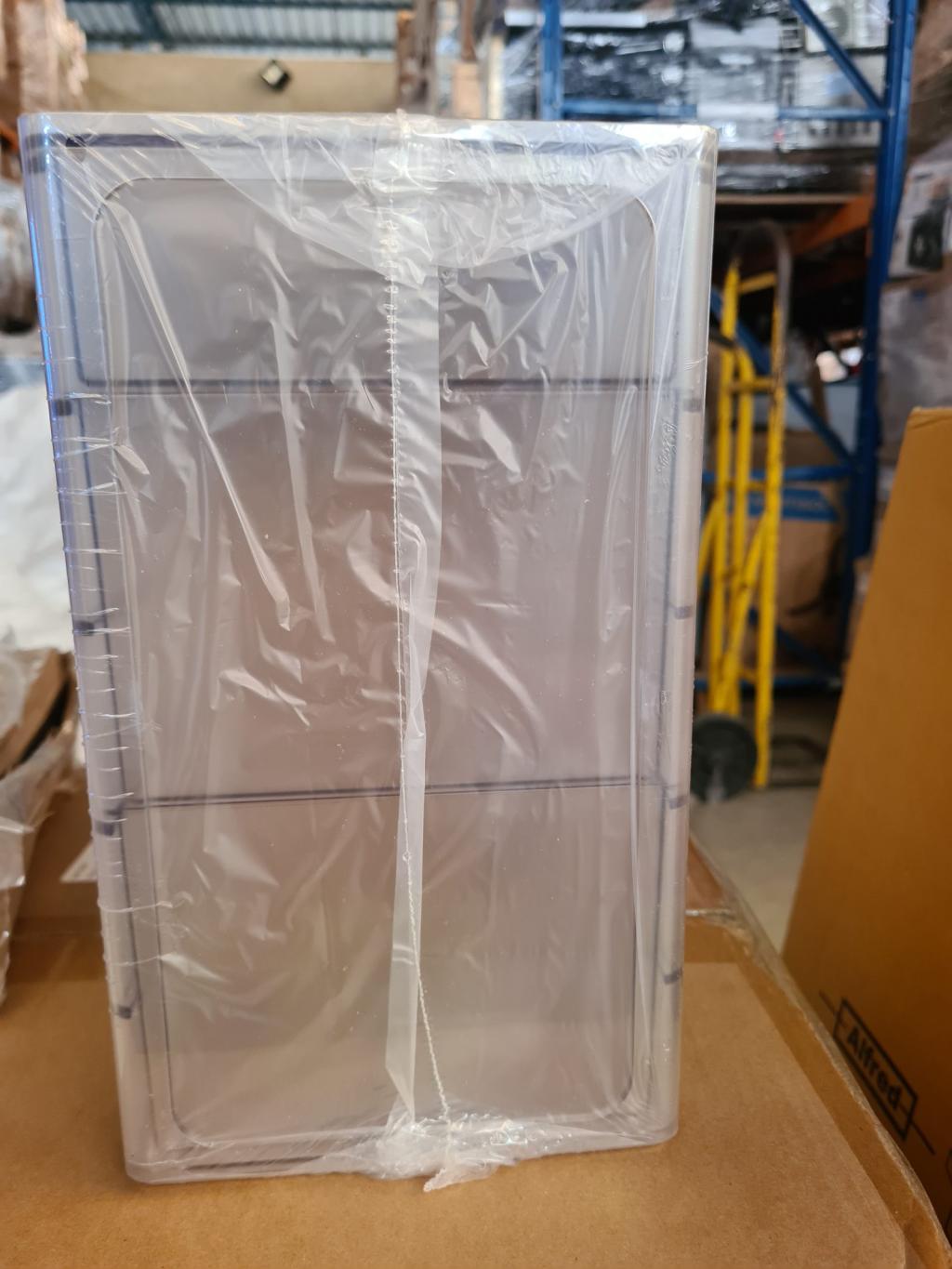 Organizador plástico transparente com 4 gavetas