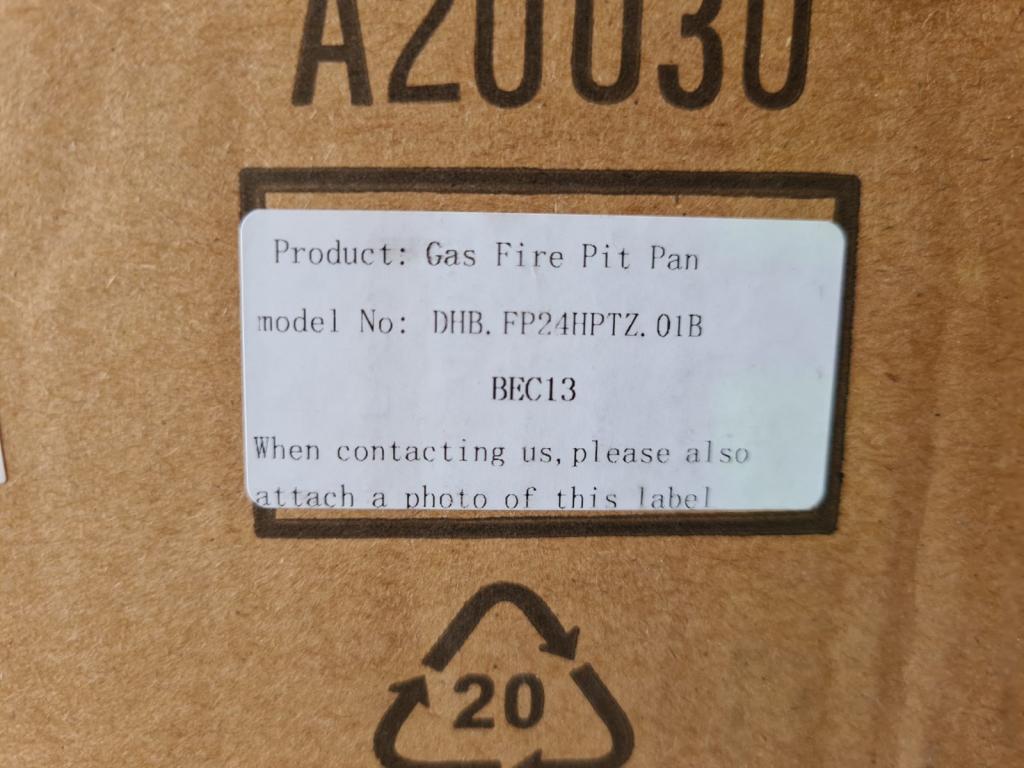 Gas Fire Pit Pan
