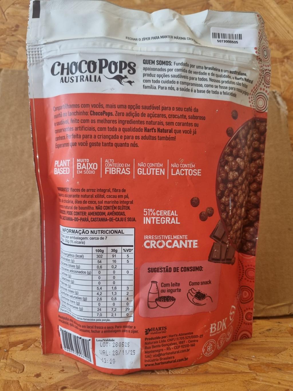 Cereal Choco Pops Integral Crocante