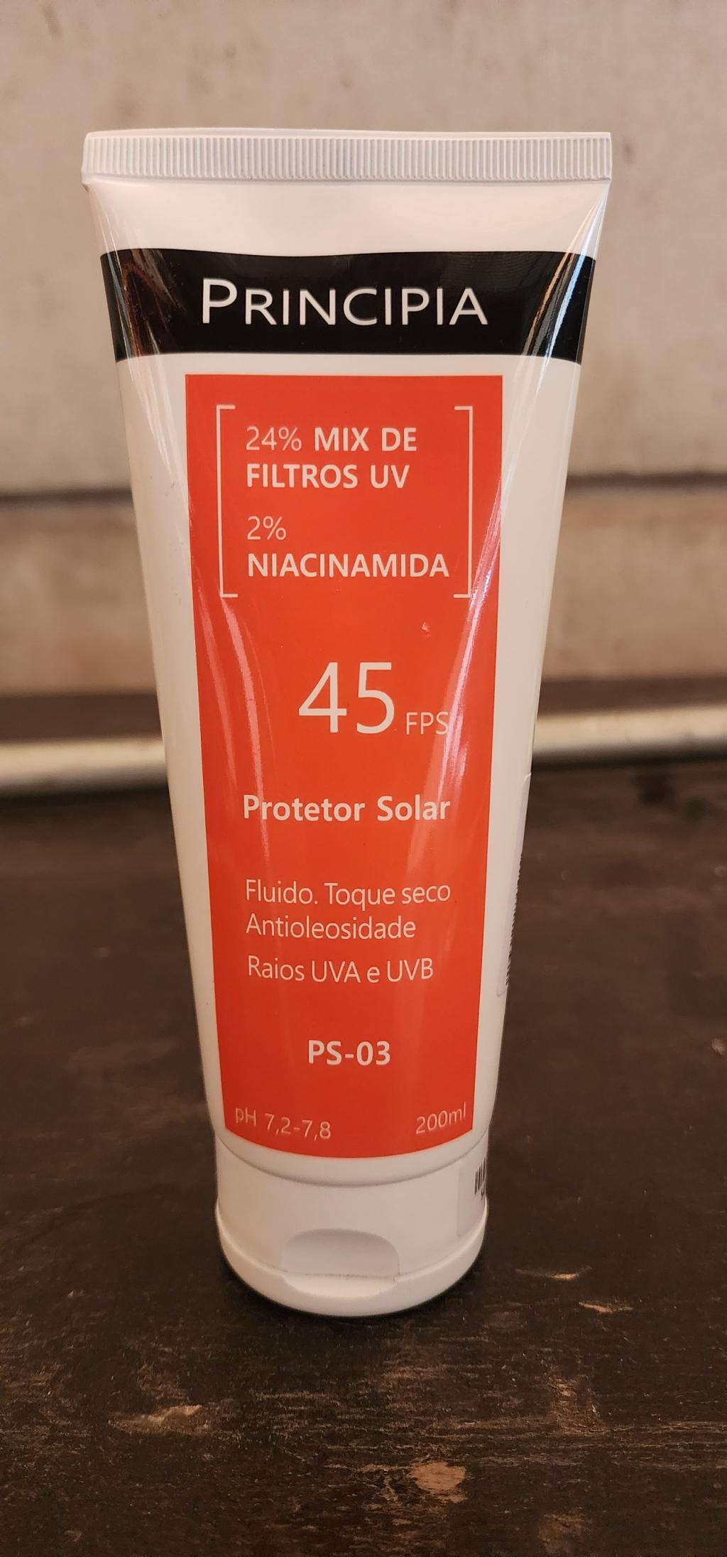 Protetor Solar FPS 45 Fluido Toque Seco Antioleosidade