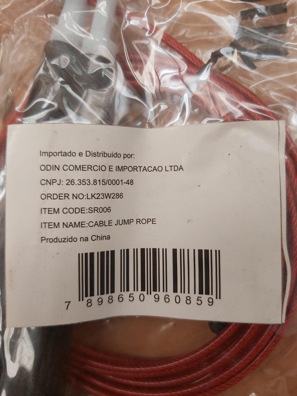 Corda de pular tipo cabo