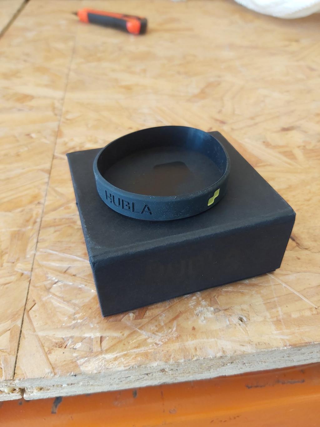 Pulseira de silicone preta