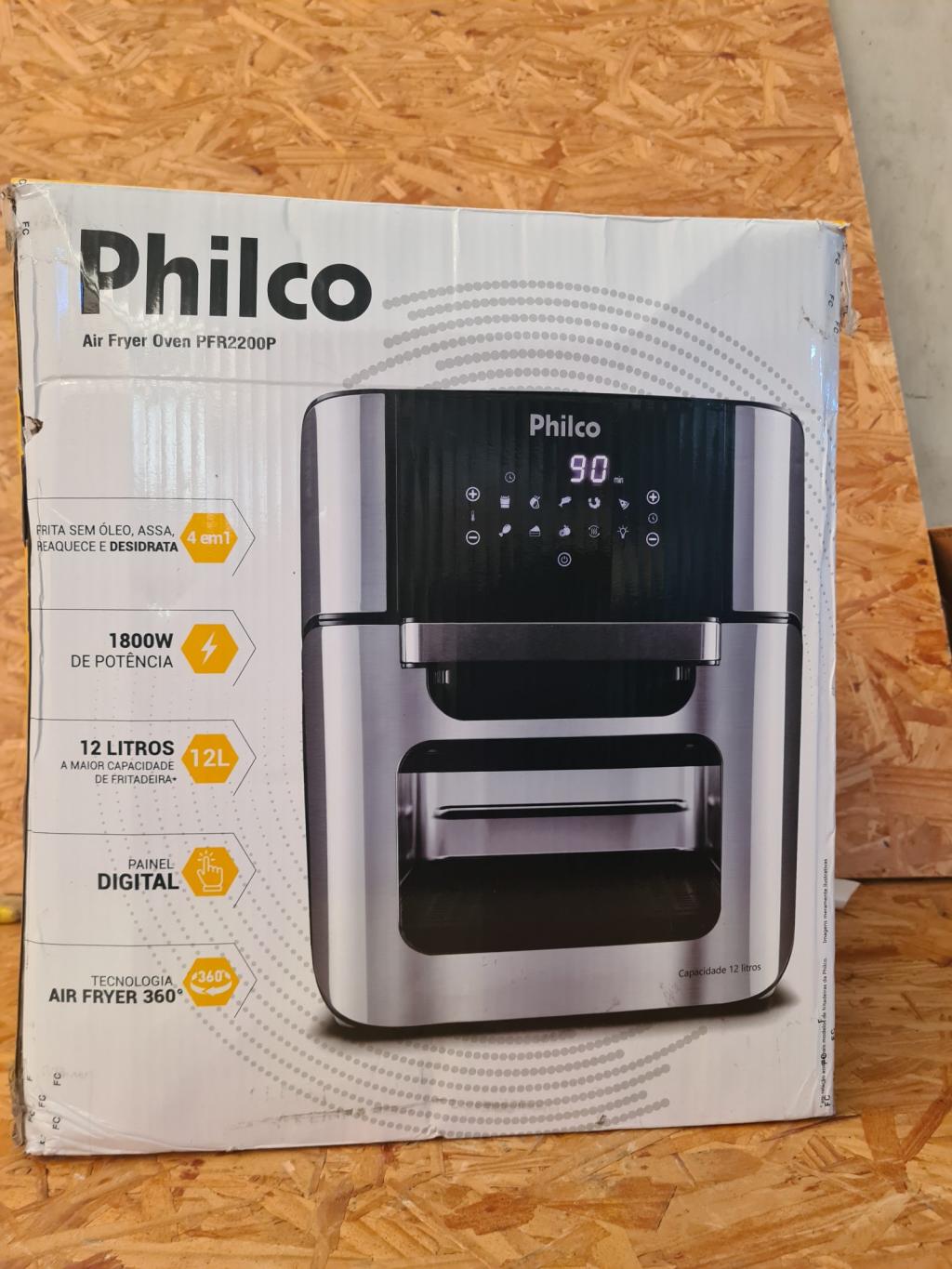 Fritadeira Air Fryer Oven Philco 220V 2 Em 1 PFR2200P 12l