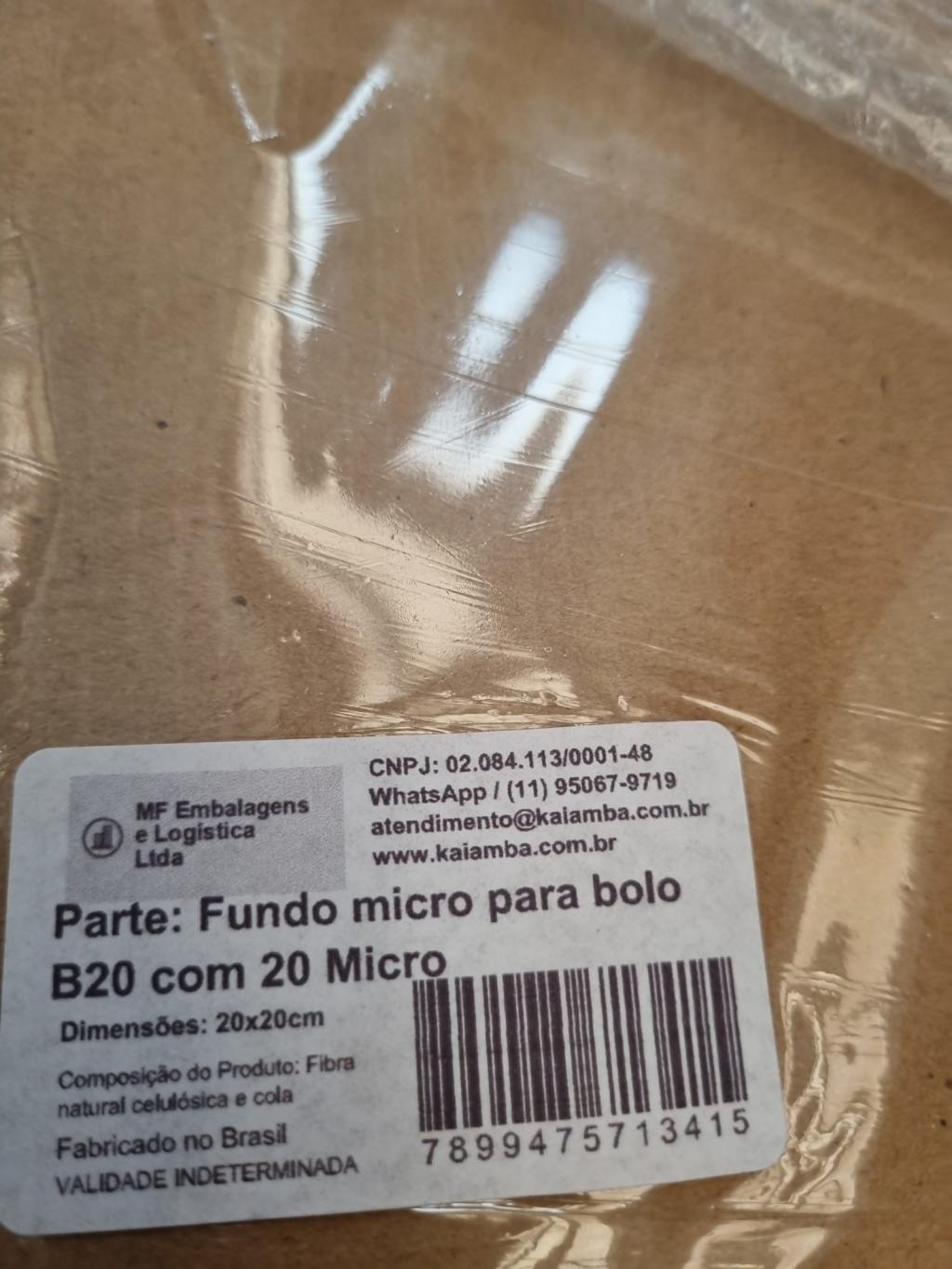 Fundo micro para bolo