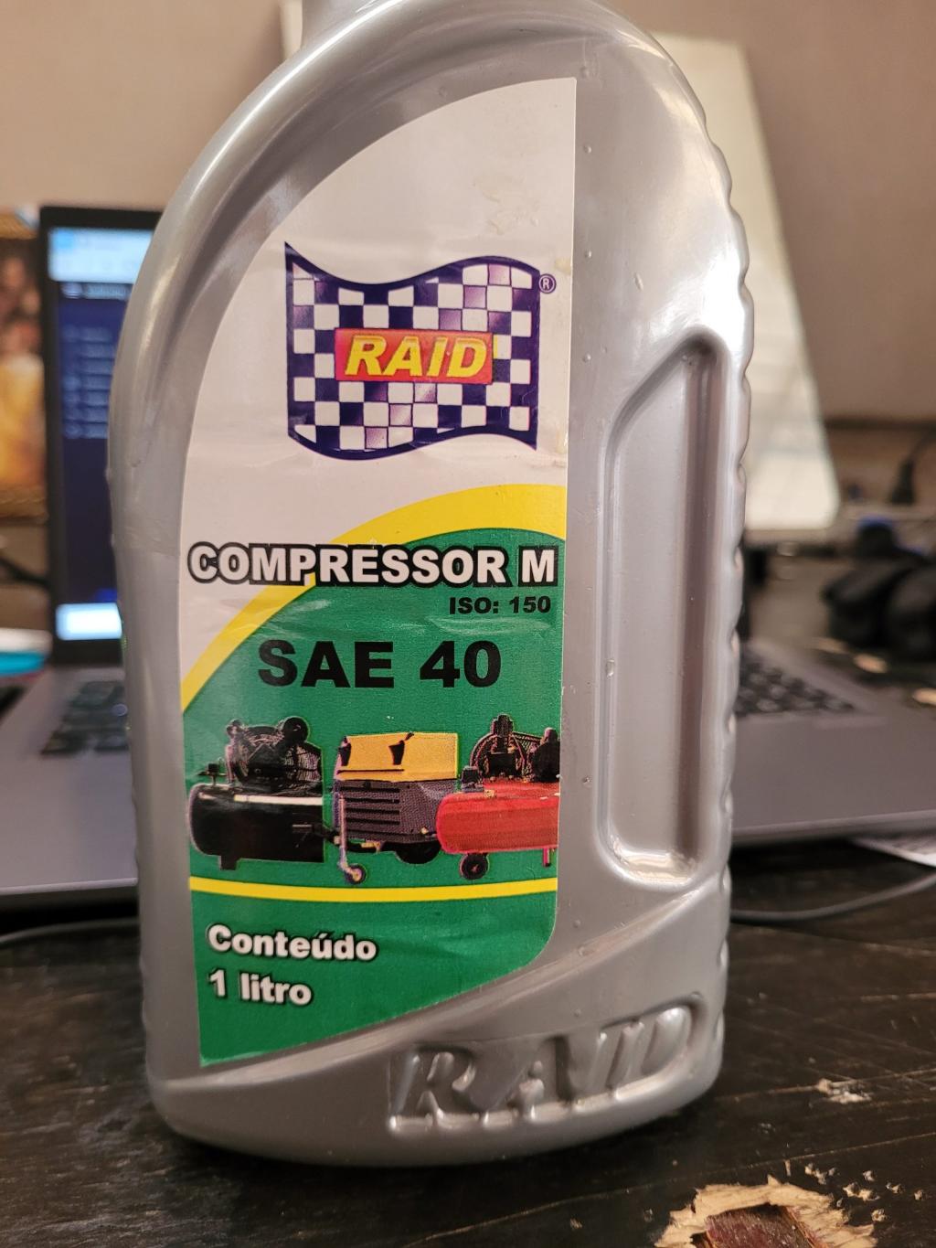 Óleo lubrificante SAE 40 Compressor M