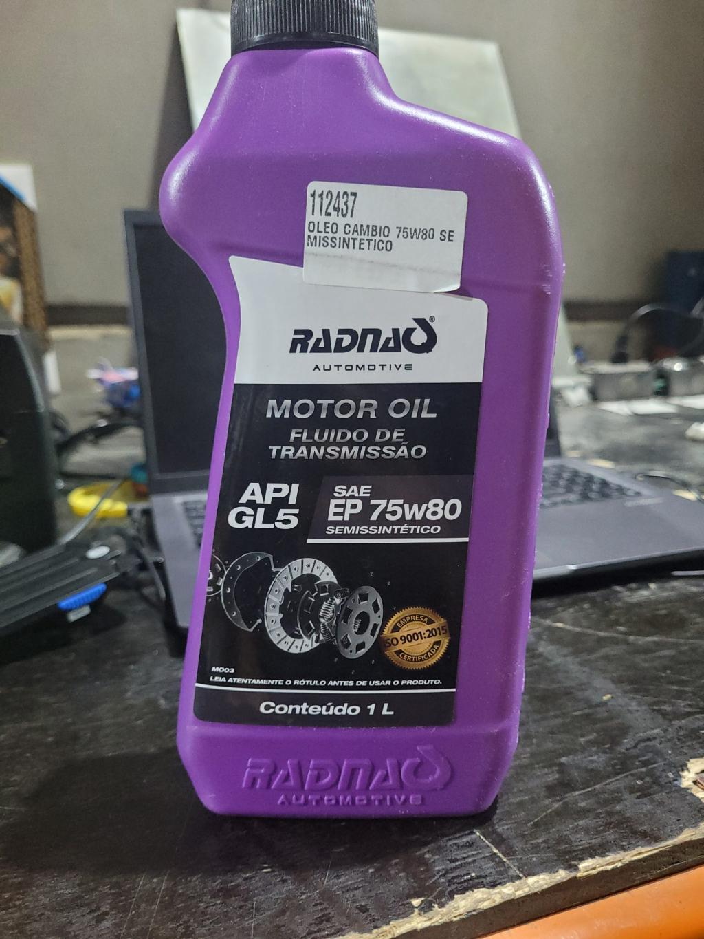 Óleo de câmbio semissintético 75W80