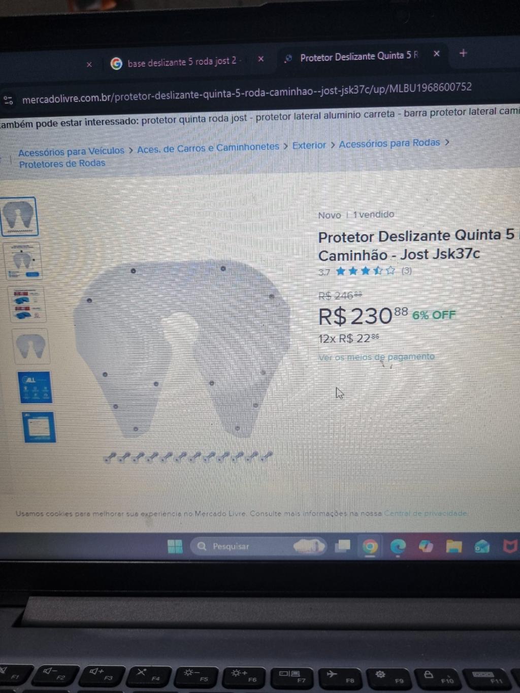 Protetor Deslizante Quinta Roda para Caminhão