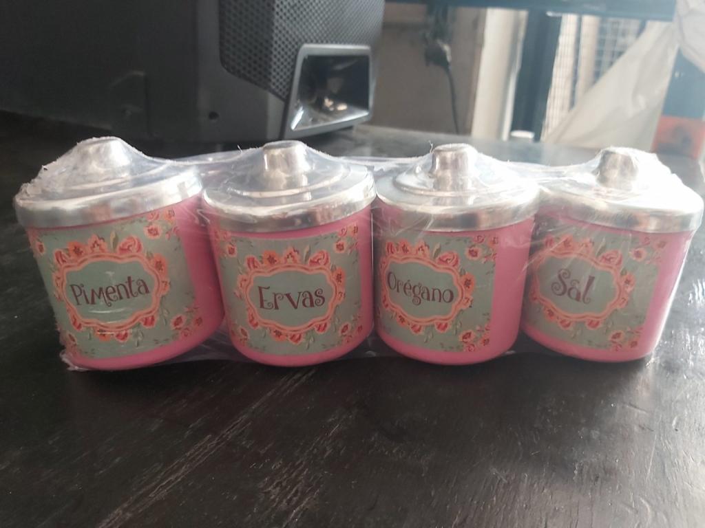Conjunto de potes para temperos