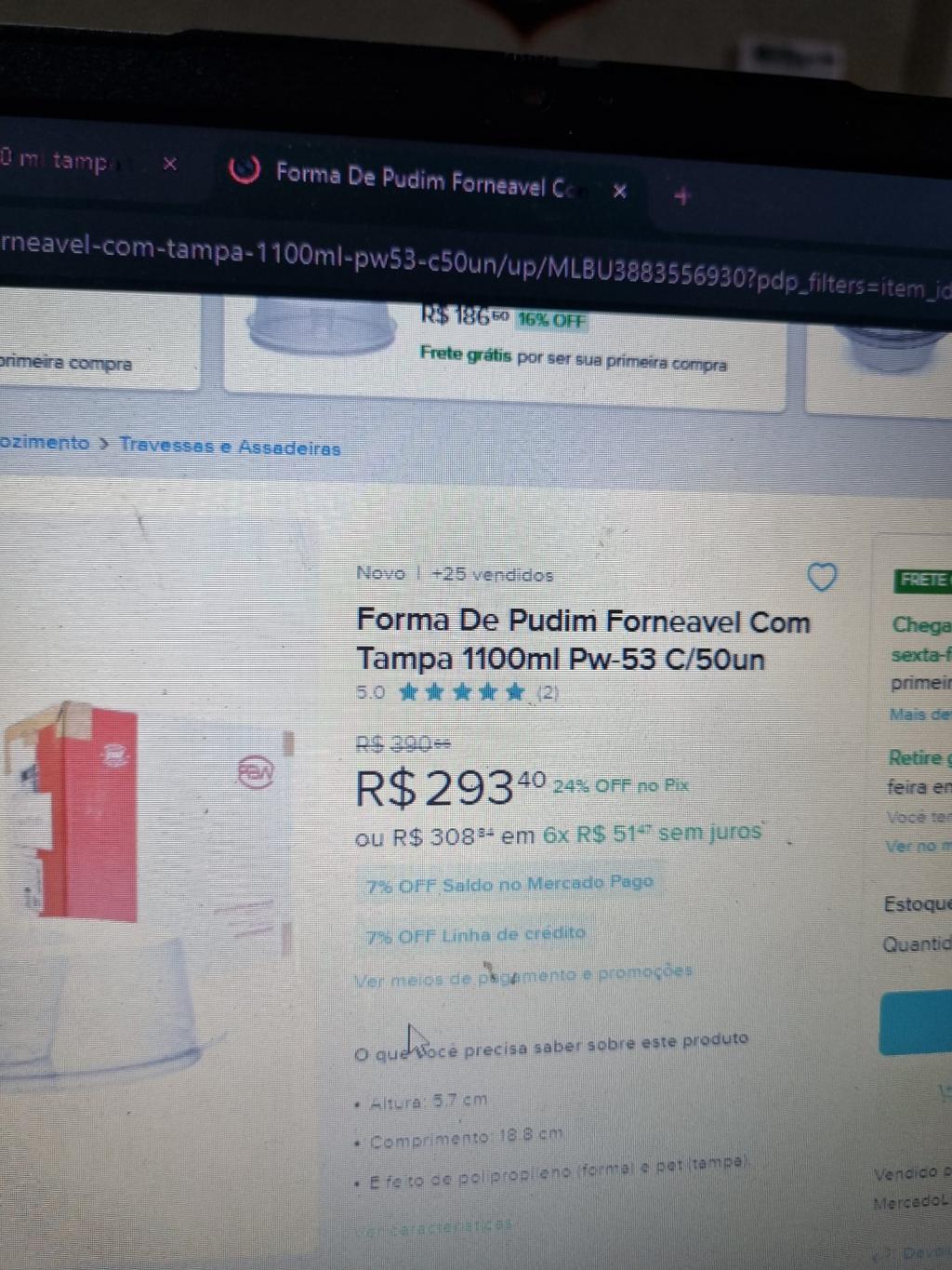 Forma de Pudim Forneável com Tampa