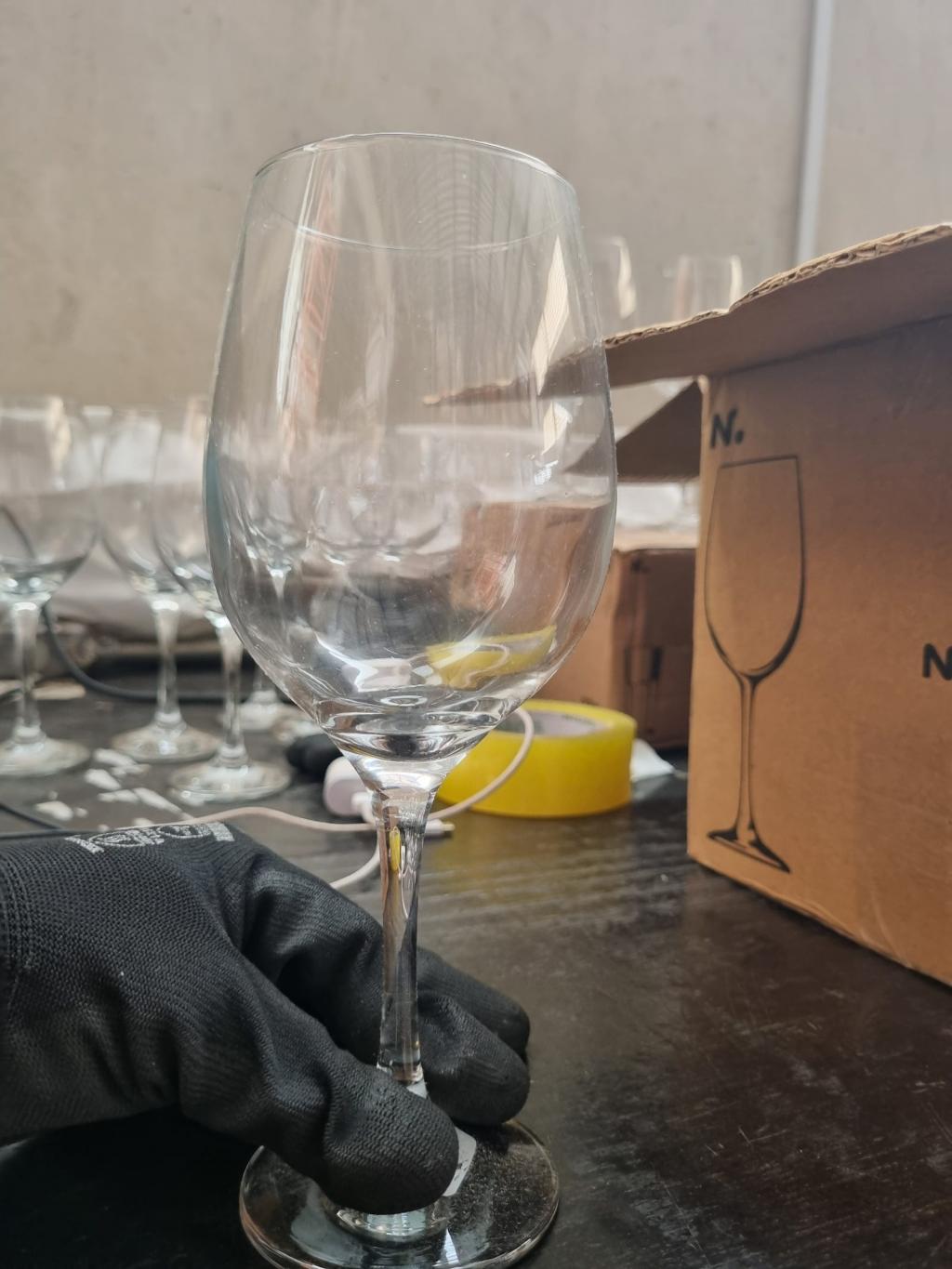 Taça de vidro para vinho