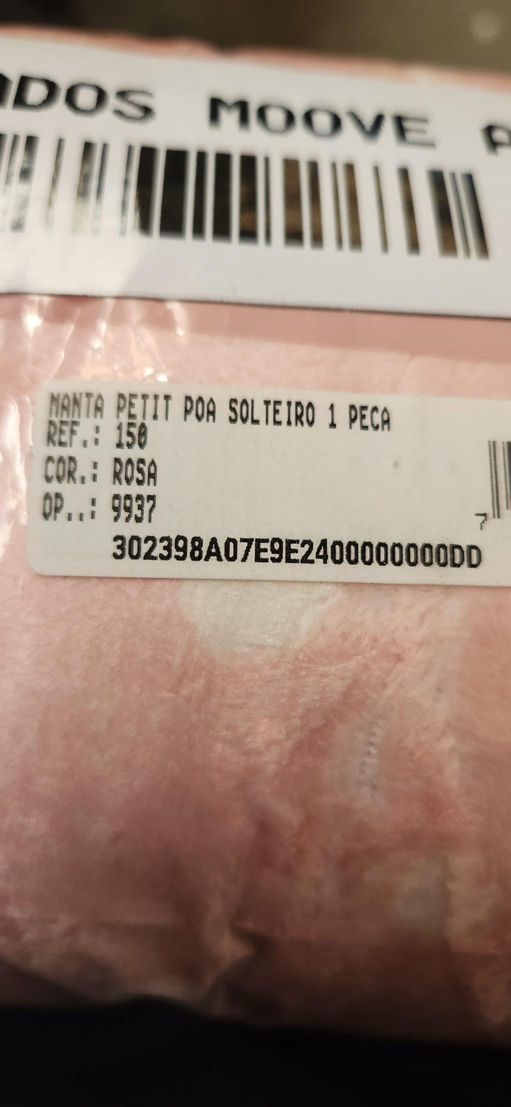 Manta Petit Poa Solteiro 1 Peça