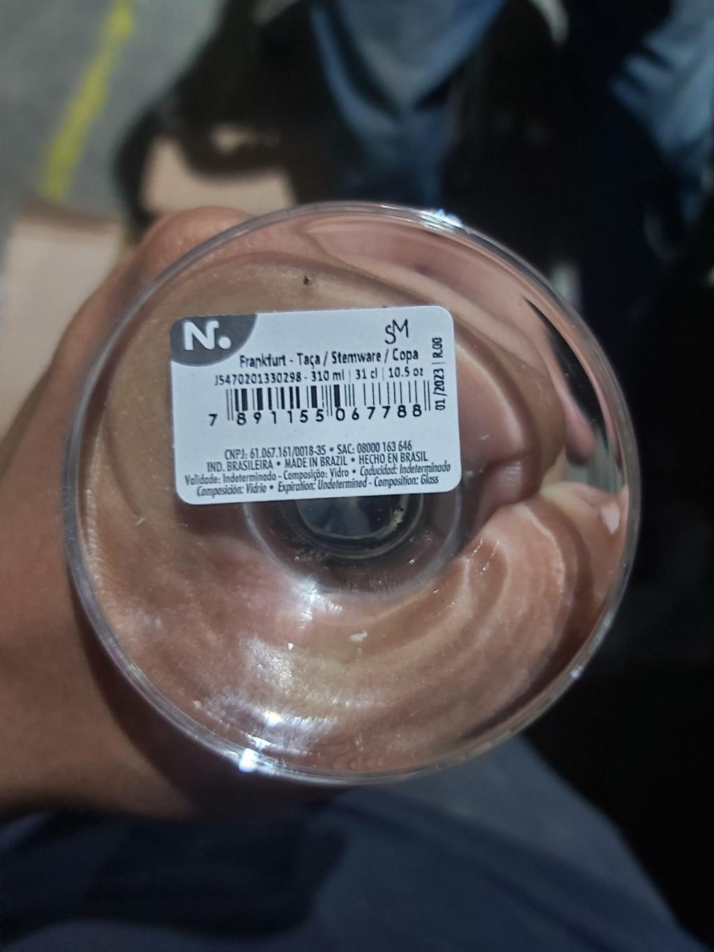 Taça de vidro para bebidas