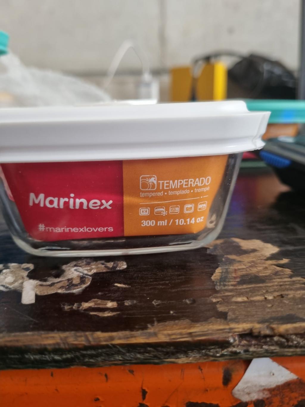 Pote de vidro com tampa plástica
