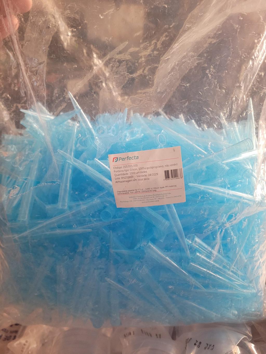 Ponteira tipo Gilson 1000ul não estéril