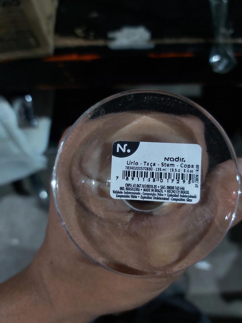 Taça de vidro para bebidas