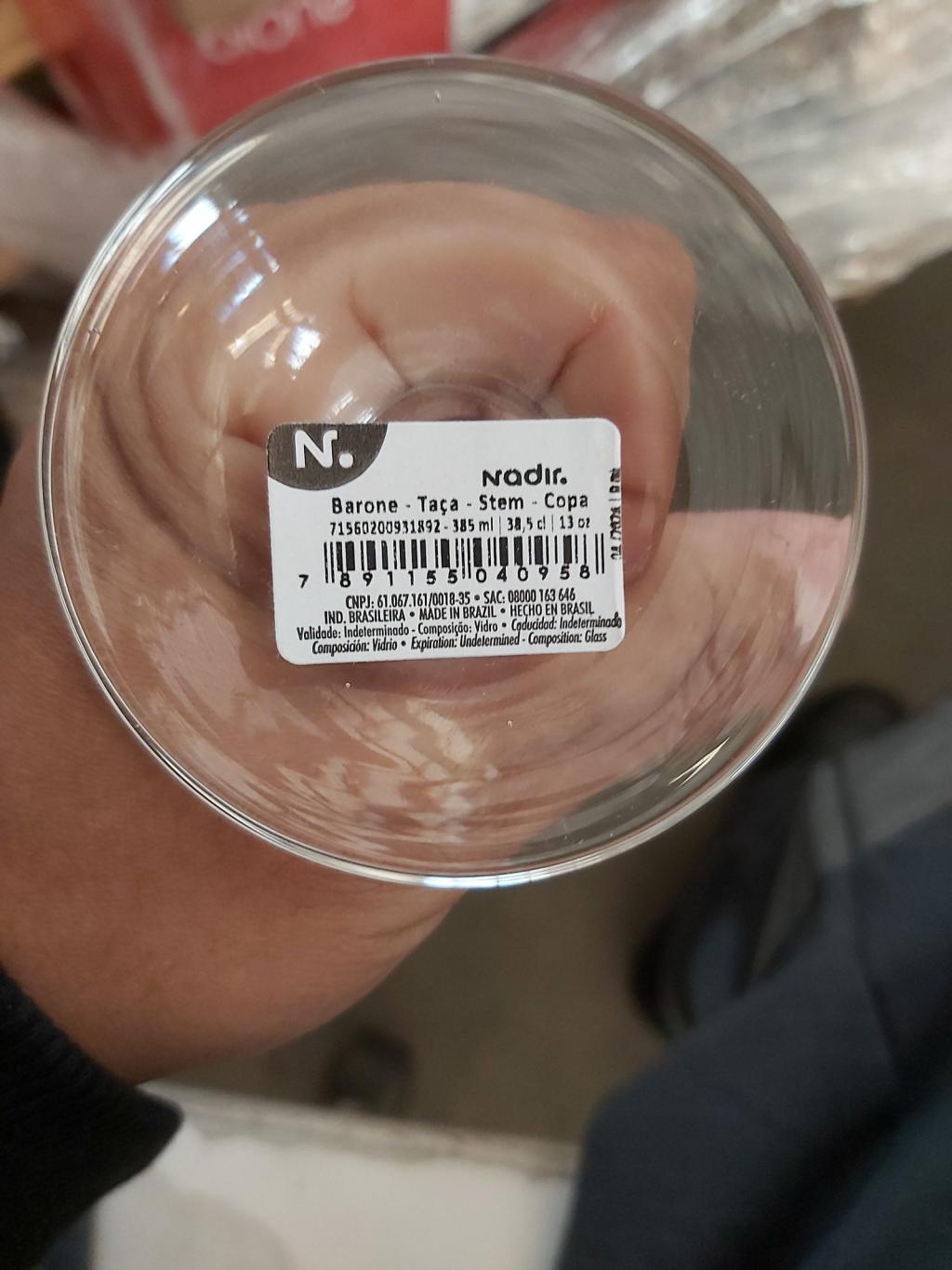 Taça de vidro para vinho