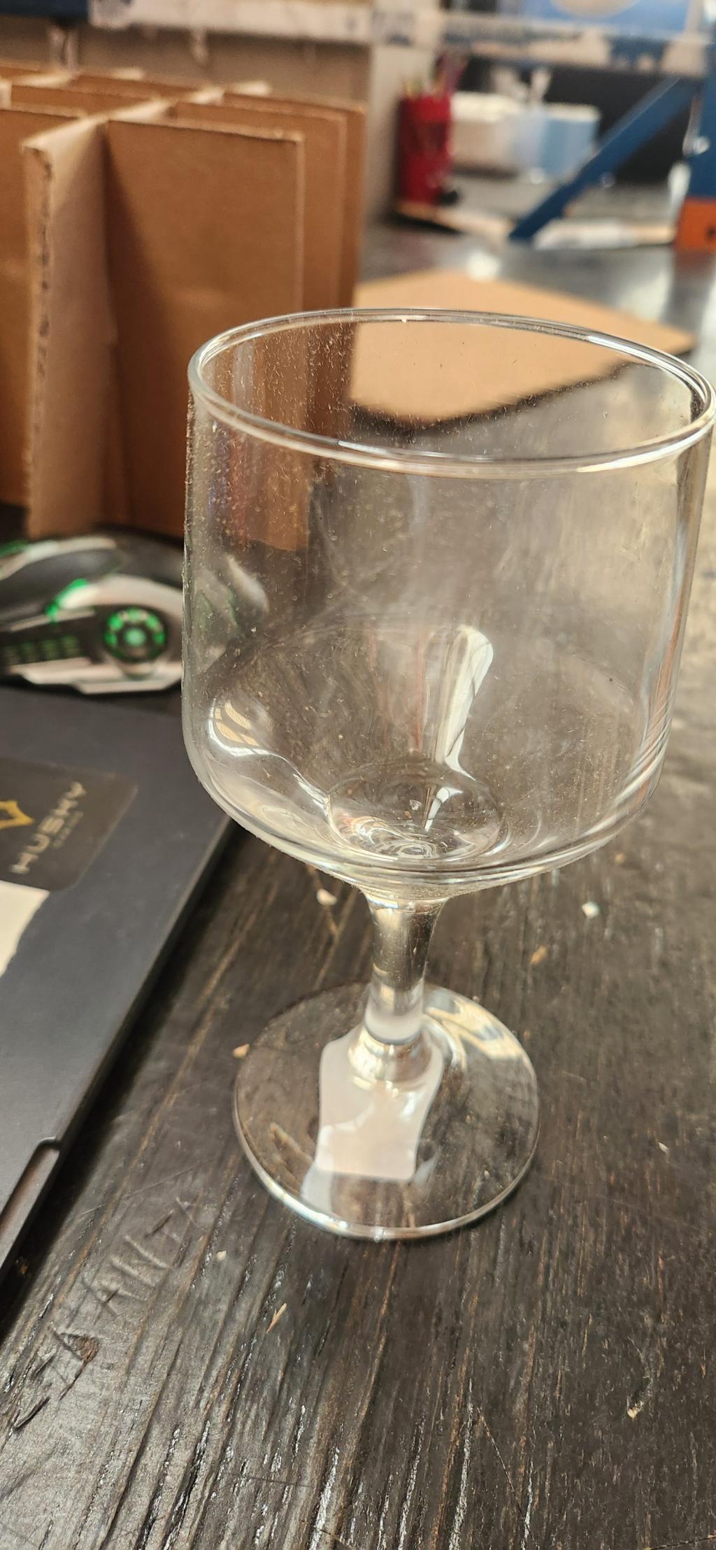 Taça de vidro para buffet