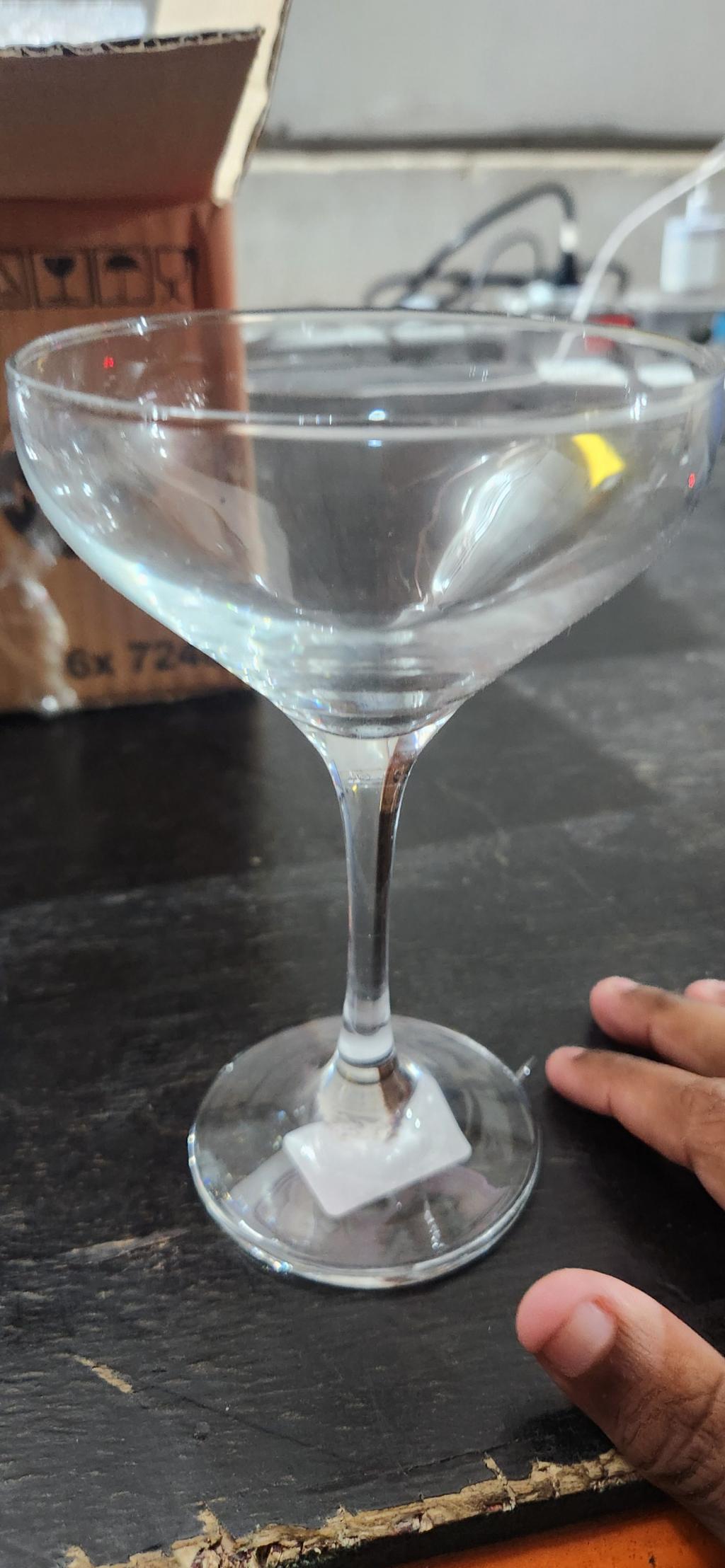 Taça de vidro para bebidas