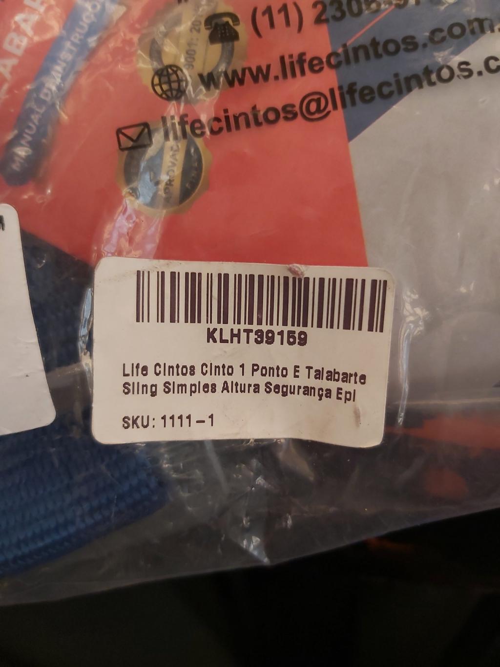 Cinto e Talabarte Sling Simples para Altura e Segurança