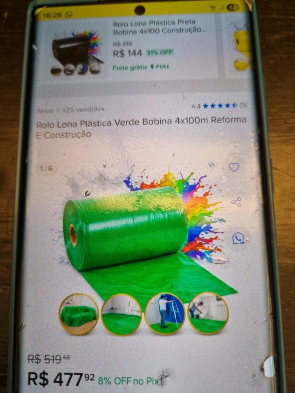 Rolo Lona Plástica