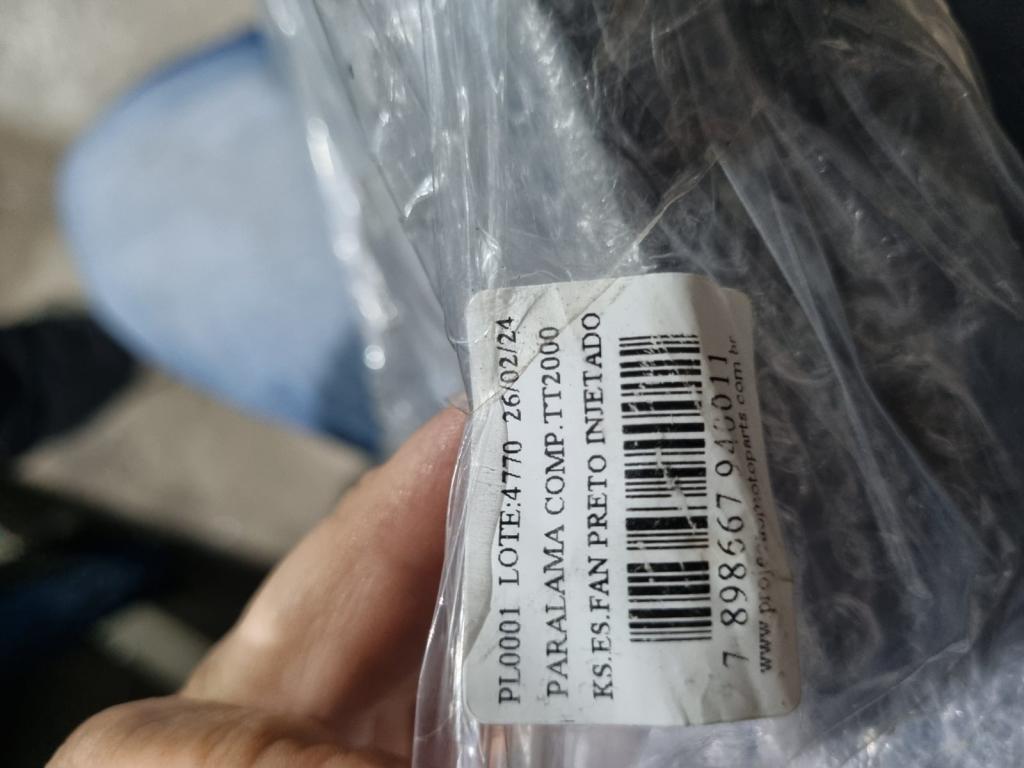 Paralama completo traseiro para KS ES Fan preto injetado