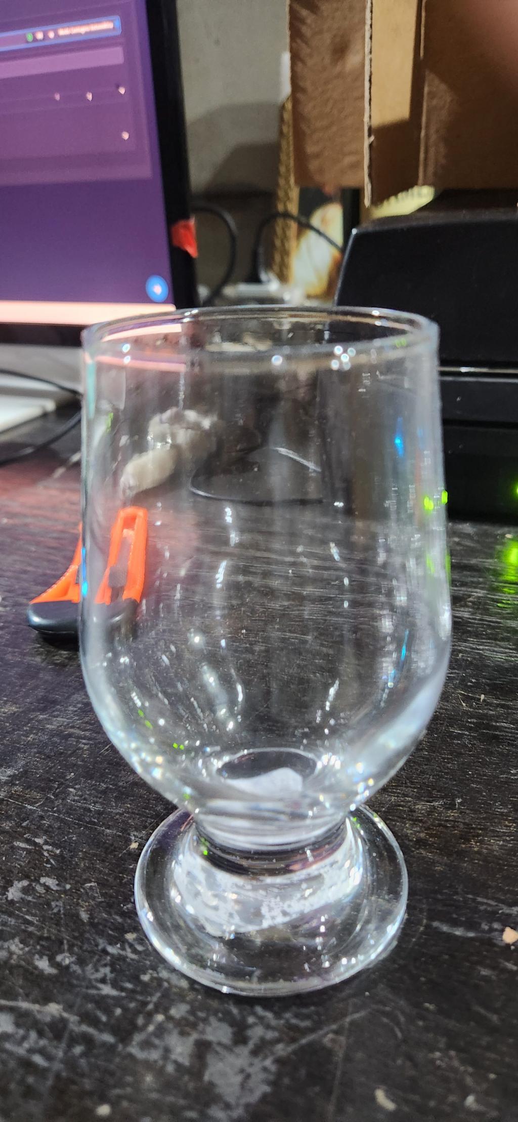 Taça de vidro para bebidas