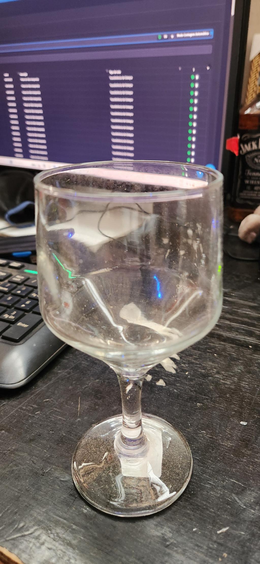 Taça de vidro para bebidas