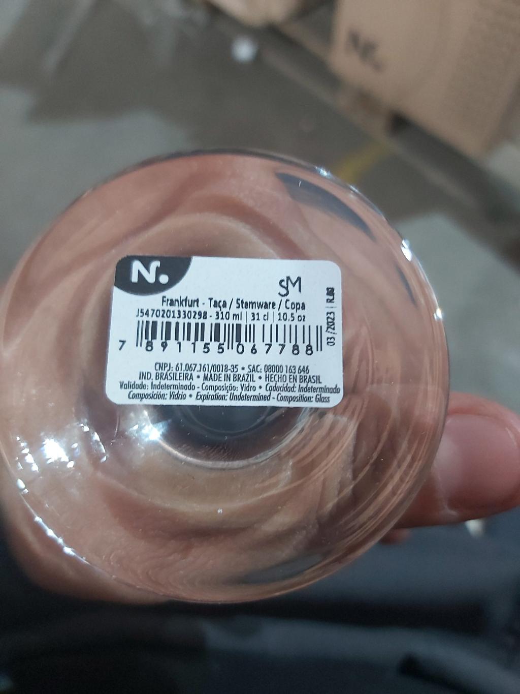 Taça de vidro para vinho ou bebida