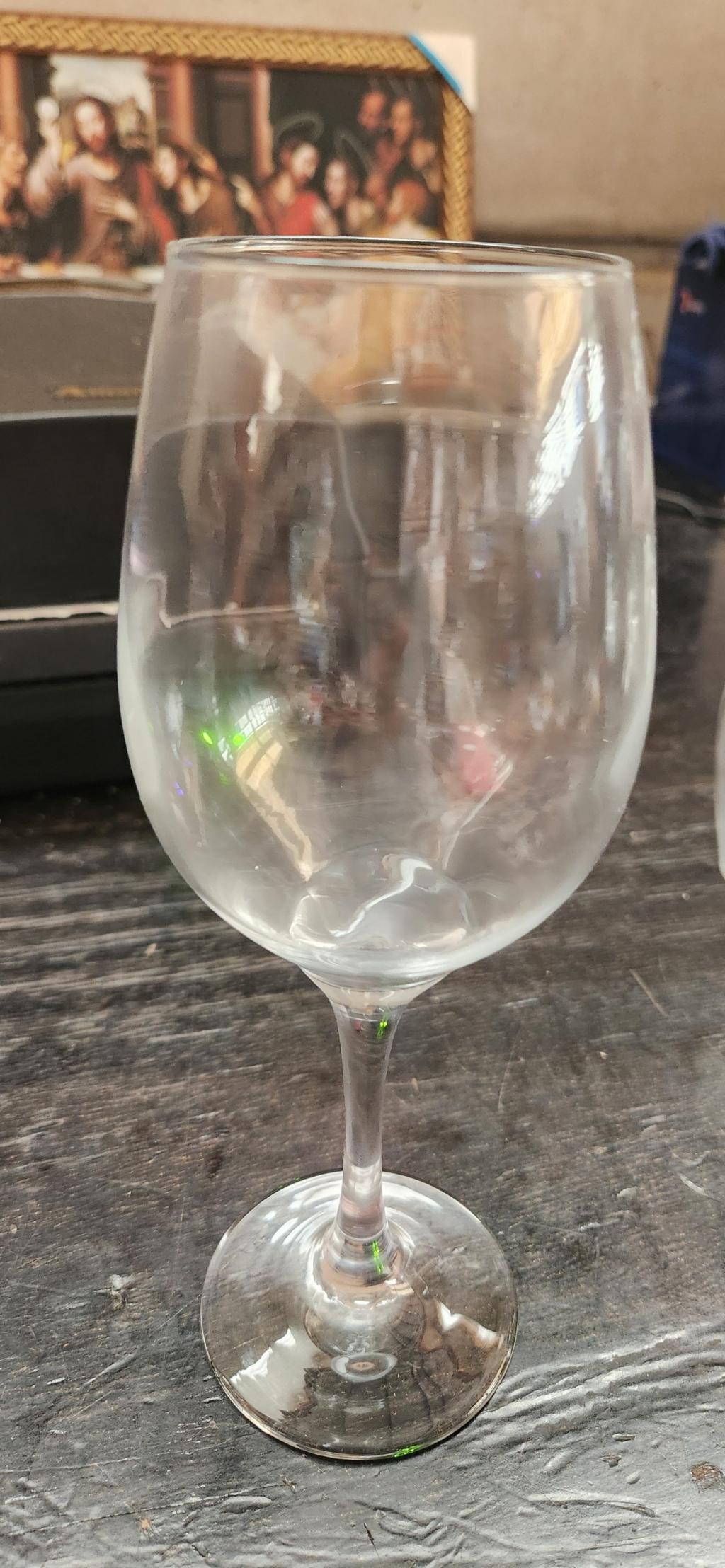 Taça de vidro para vinho ou bebida