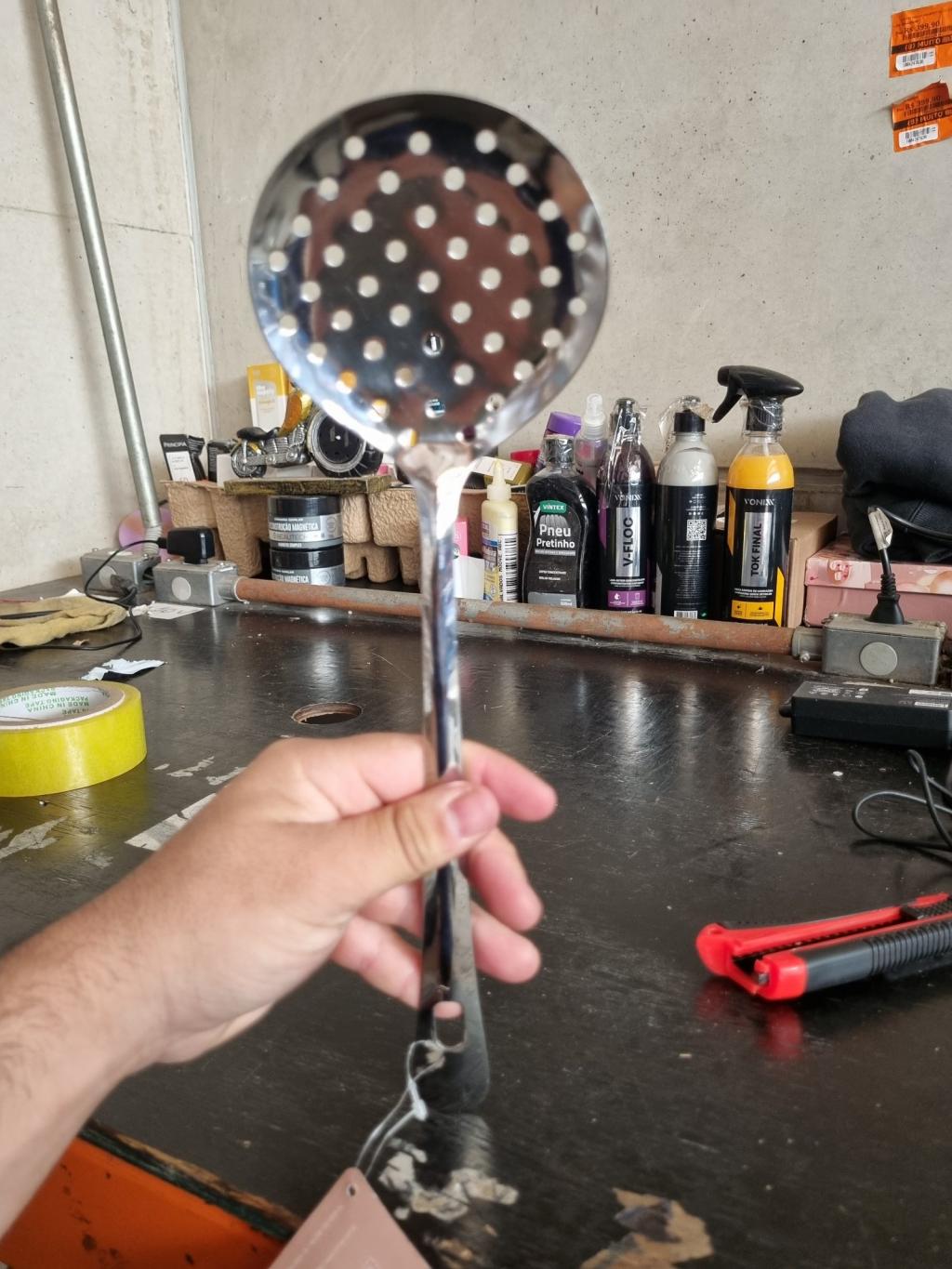 Espumadeira de aço inox 32,5 cm