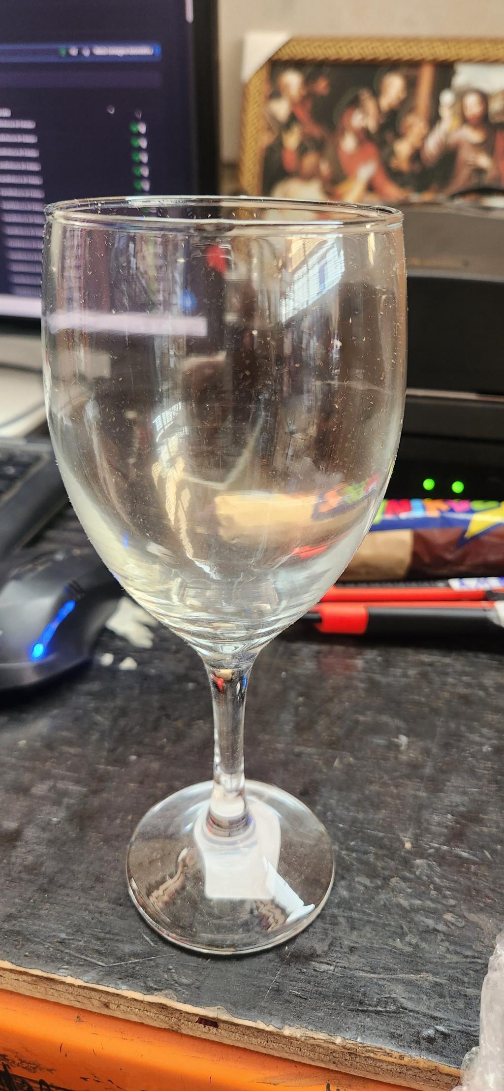 Taça de vidro para vinho ou bebida
