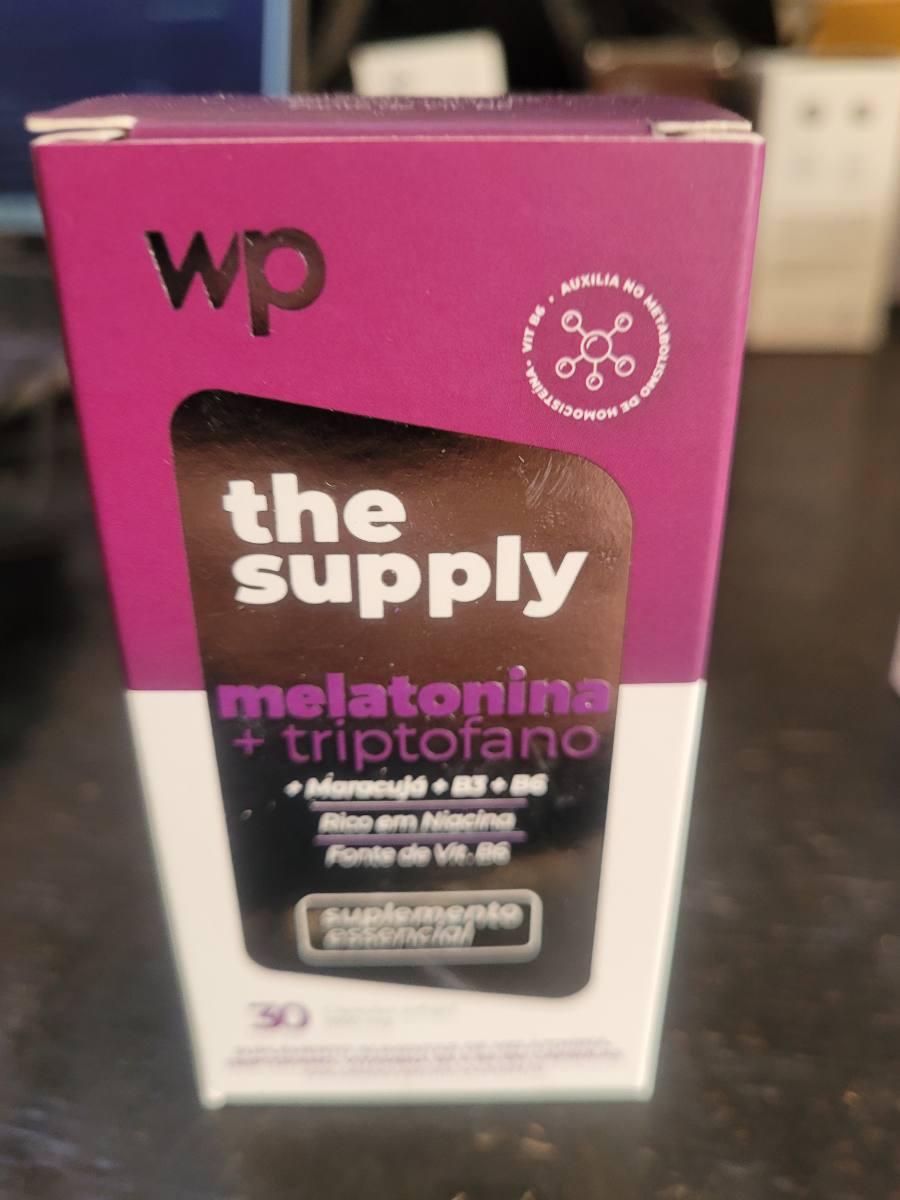 Suplemento alimentar de melatonina com triptofano