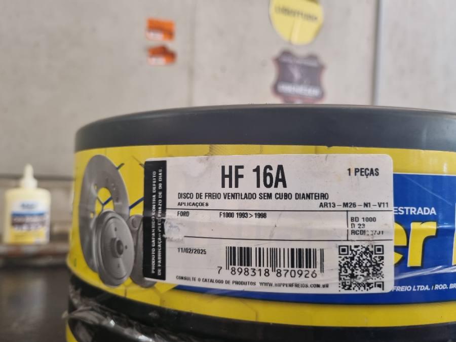 Disco de freio ventilado sem cubo dianteiro