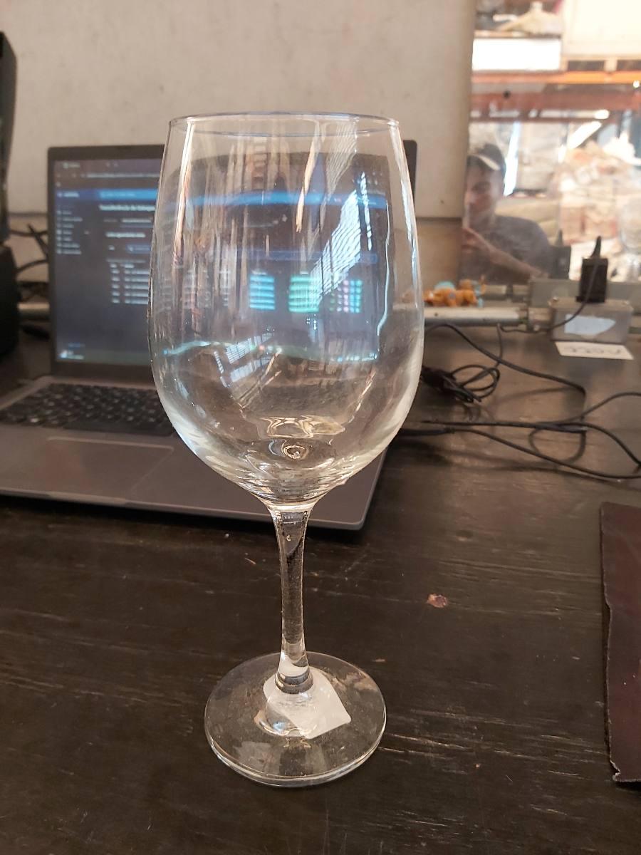 Taça de vidro para vinho