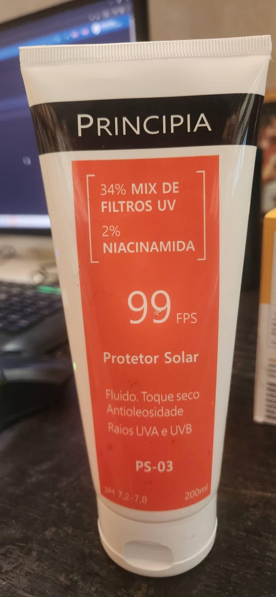 Protetor Solar FPS 99 Fluido Toque Seco Antioleosidade