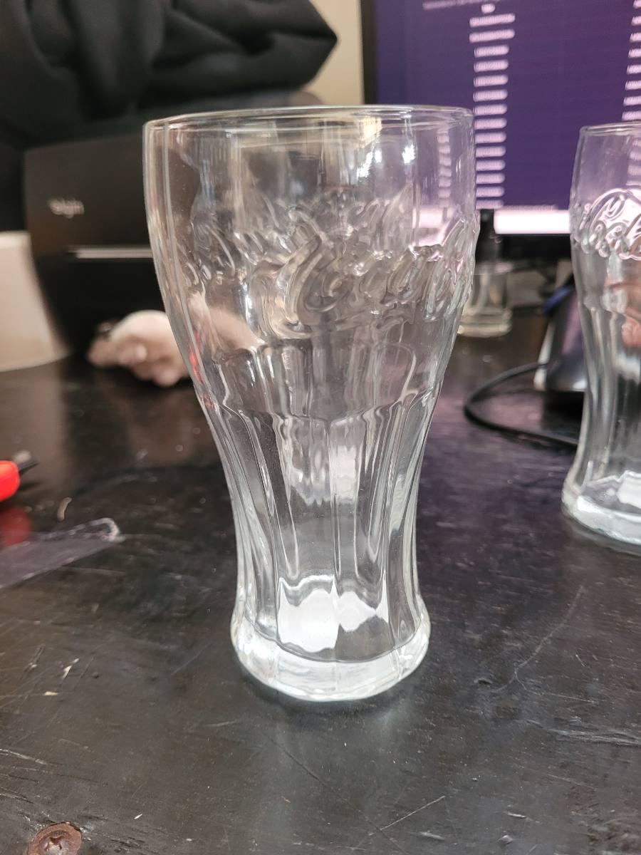 Copo / Tumbler / Vaso de vidro Coca-Cola