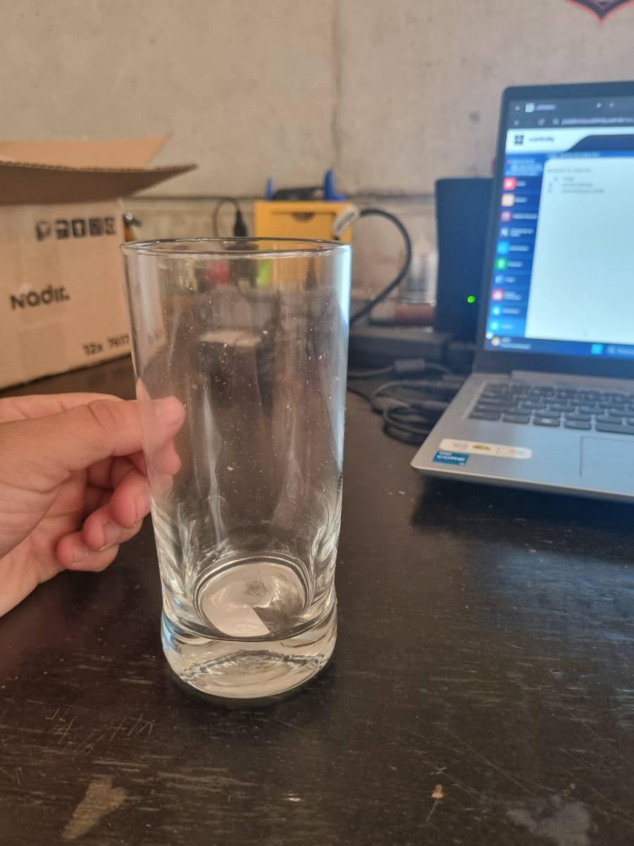 Copo de vidro Amassadinho