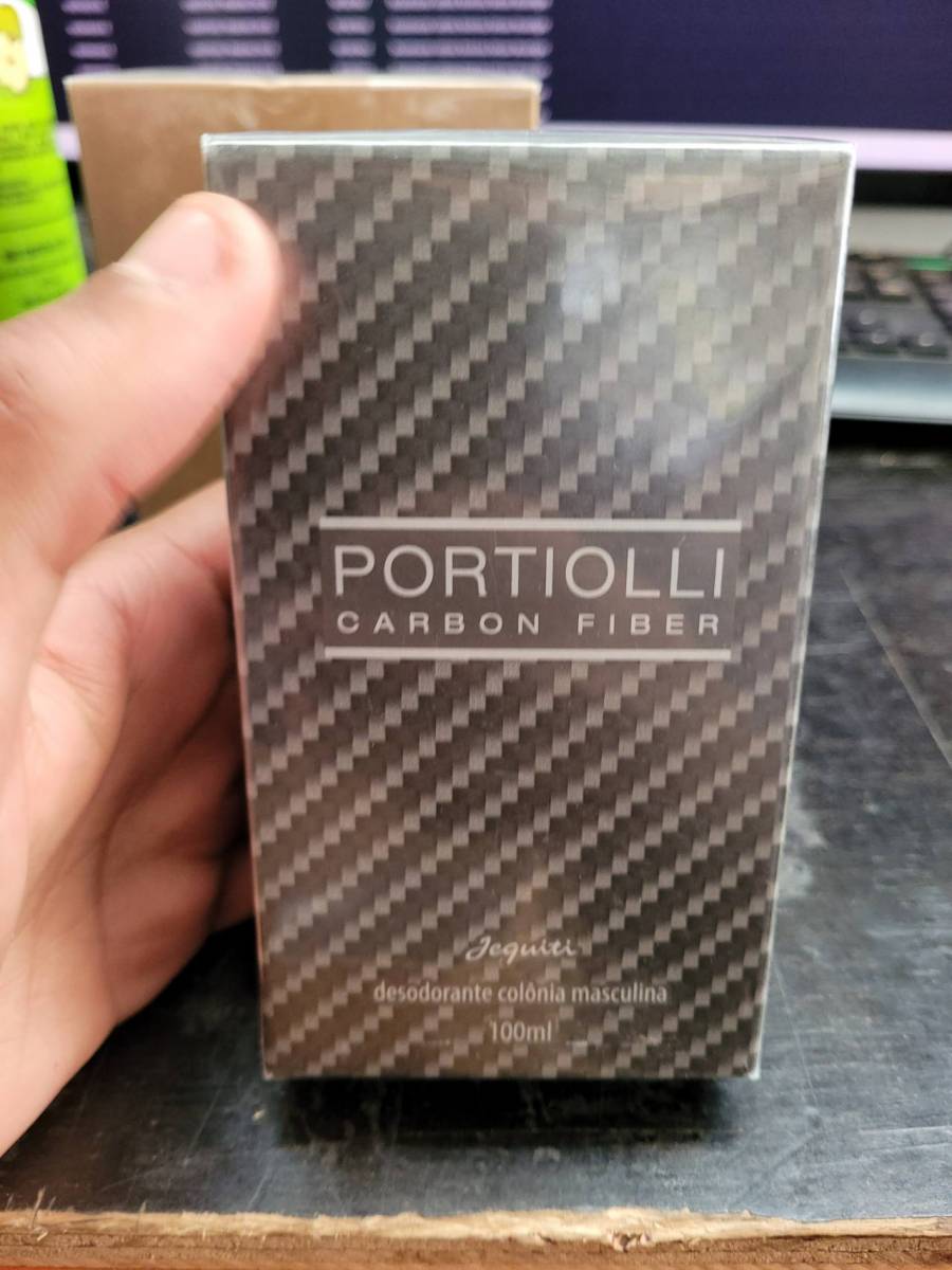 Desodorante colônia masculina Portiolli Carbon Fiber