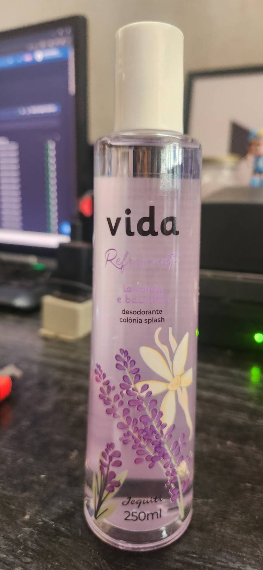 Desodorante colônia splash lavanda e baunilha