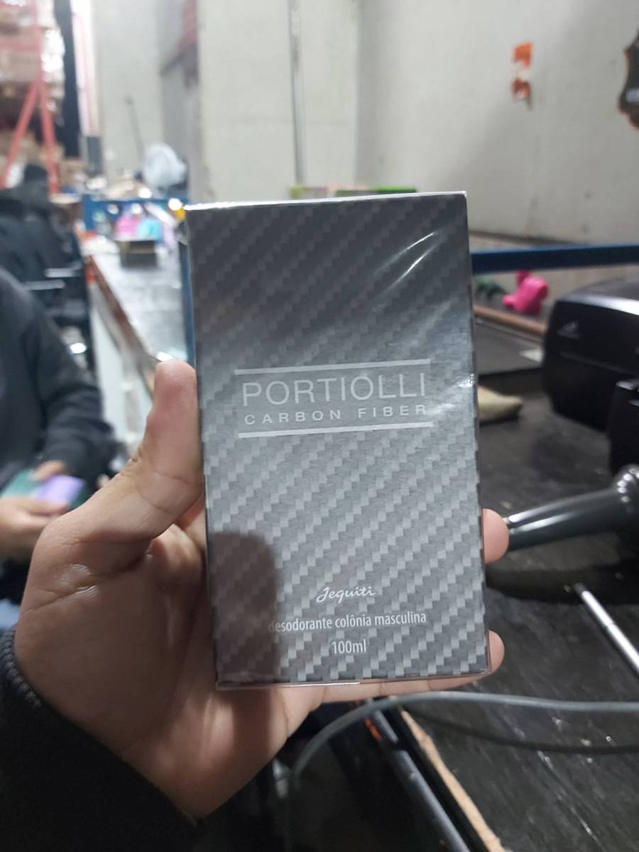 Desodorante colônia masculina Portiolli Carbon Fiber