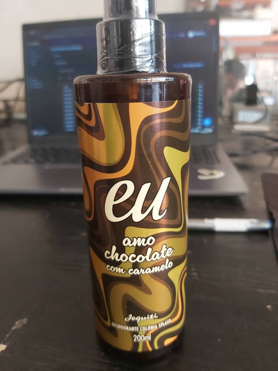Desodorante colônia splash Eu amo chocolate com caramelo