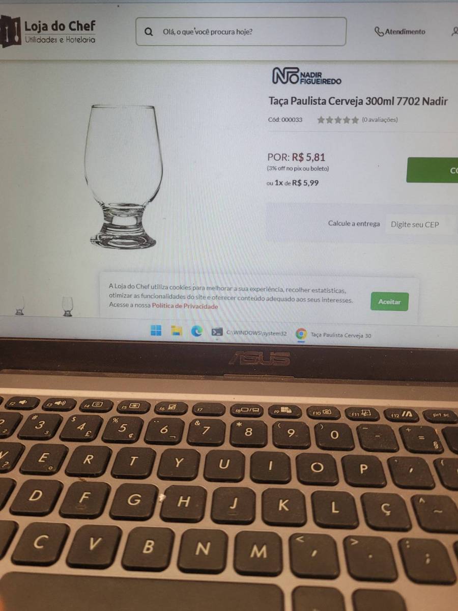 Taça Paulista para Cerveja 300ml