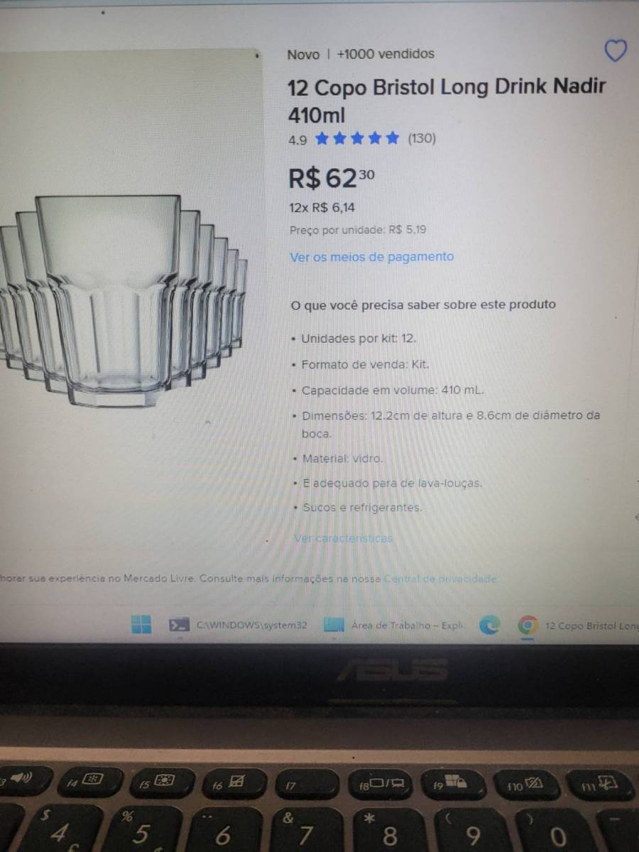 Kit 12 Copos Bristol Long Drink