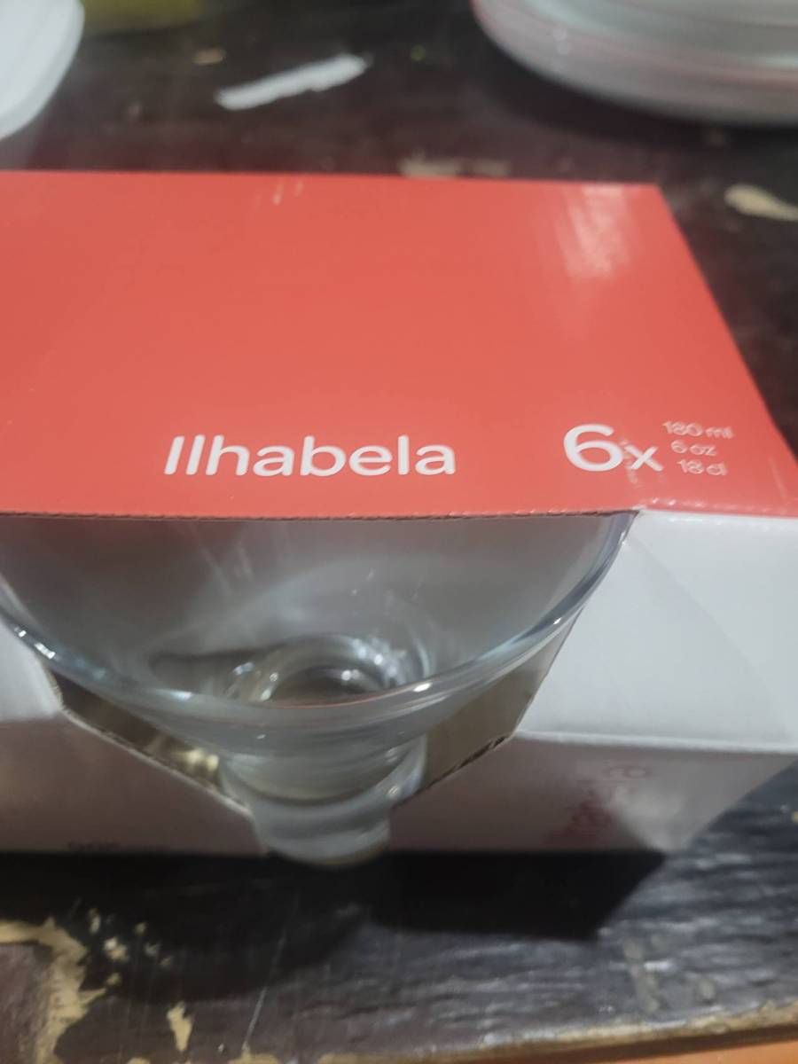 Conjunto de copos de vidro Ilhabela