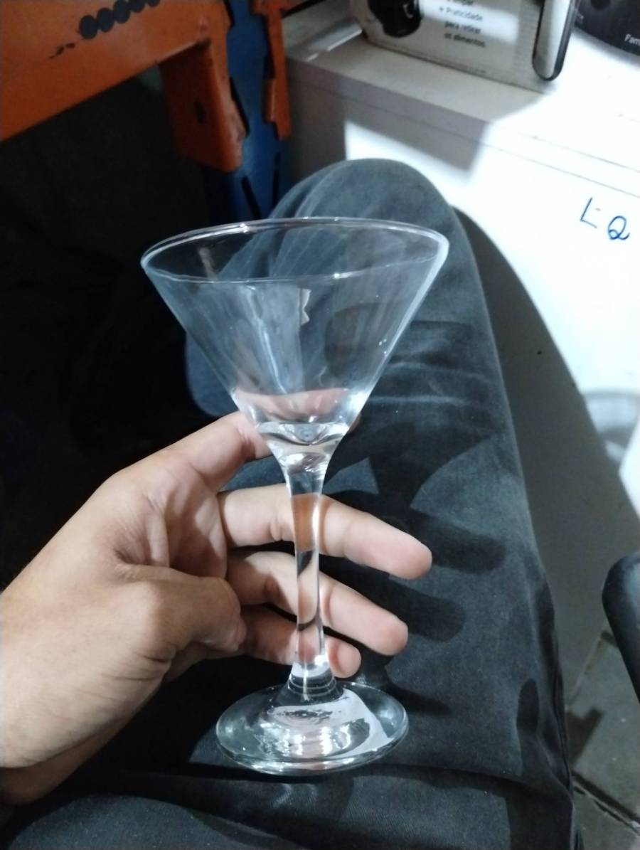 Taça de Martini de vidro