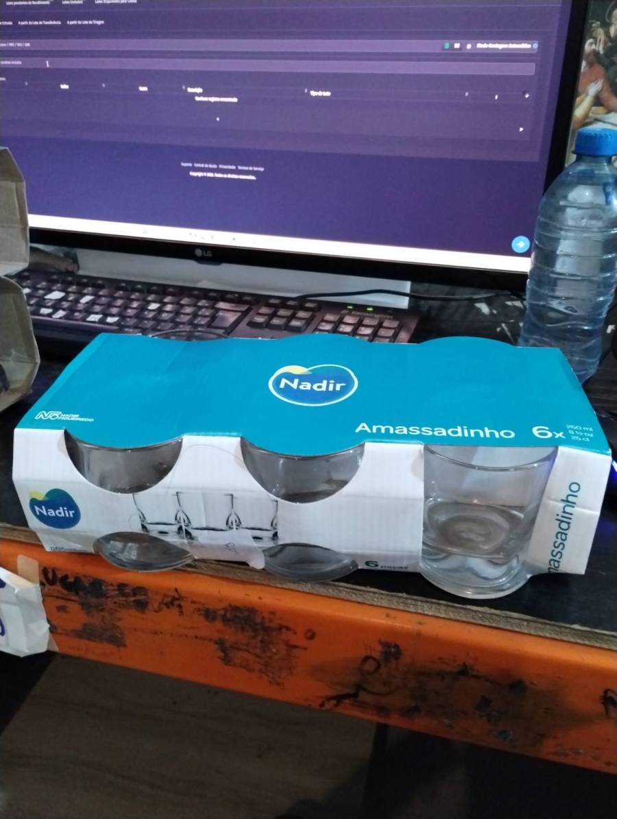 Conjunto de copos de vidro Amassadinho