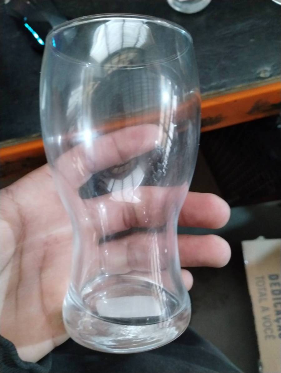 Copo de vidro tipo tumbler