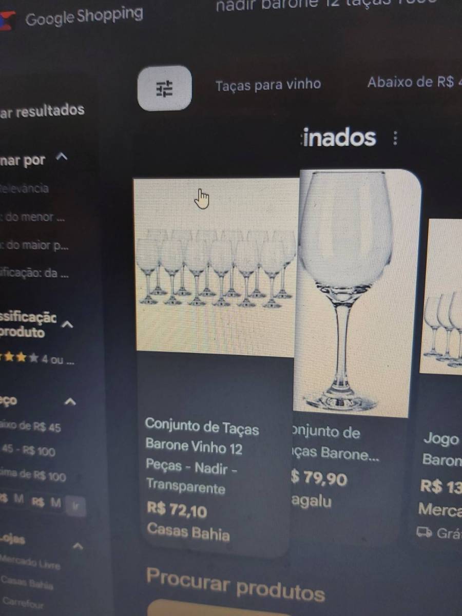 Taça Barone de vidro