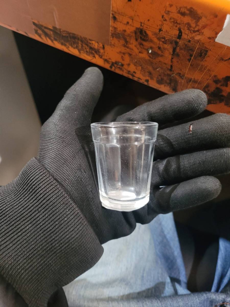 Copo Americano de vidro para dose