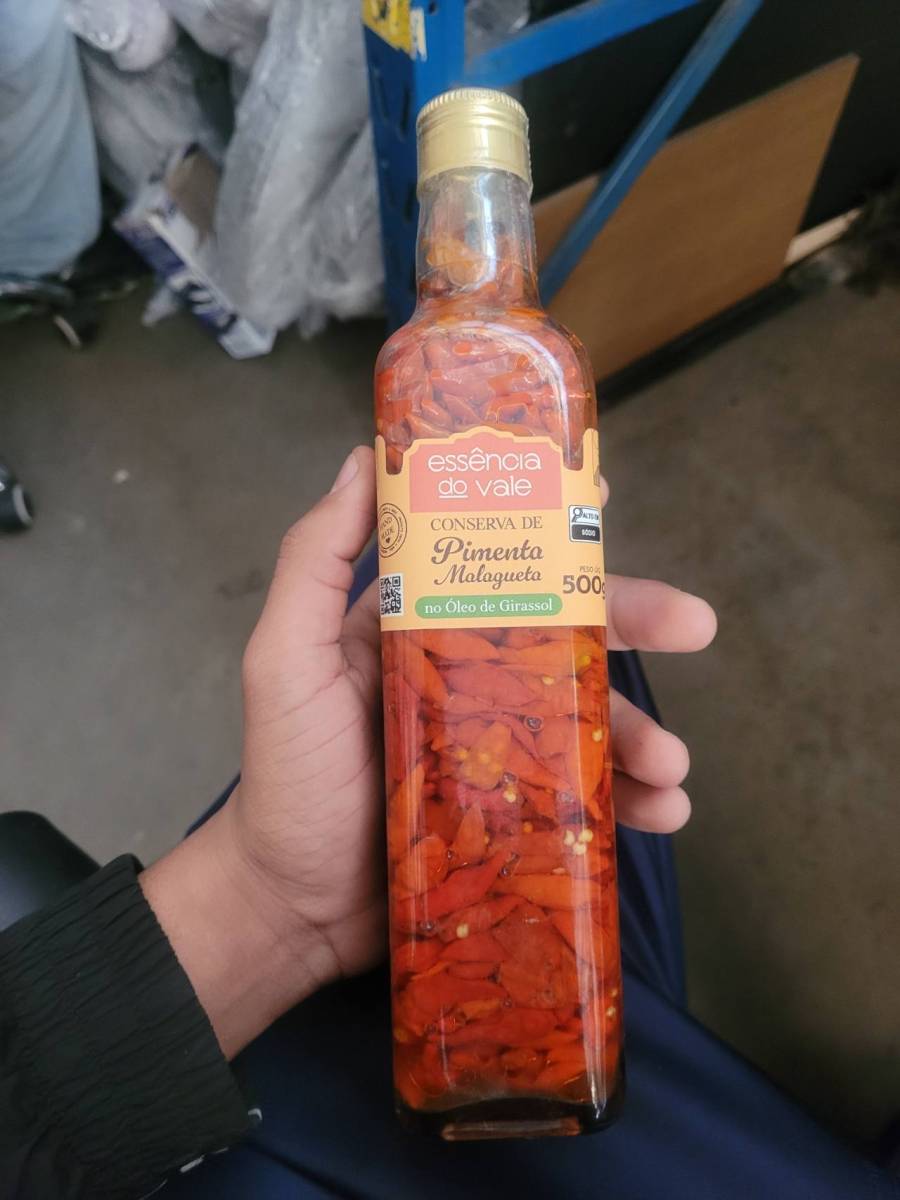 Conserva de Pimenta Malagueta no Óleo de Girassol